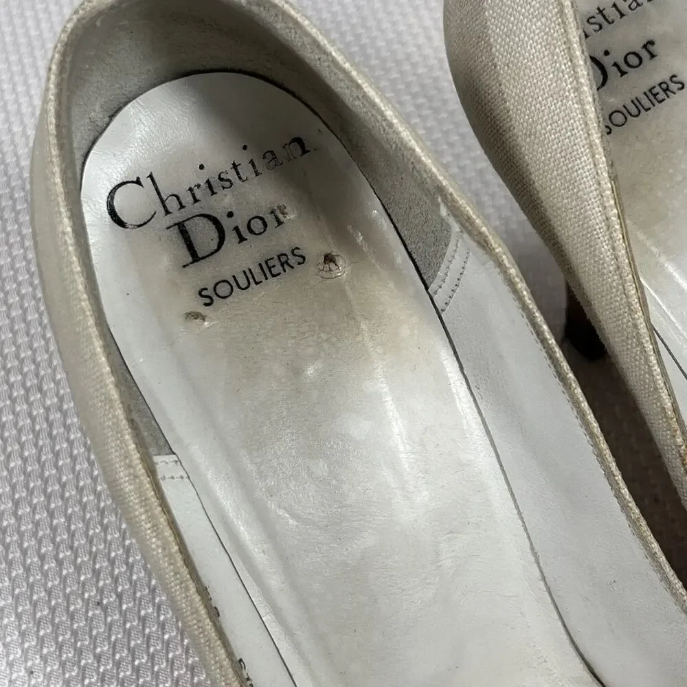 True Vtg‎ Authentic Christian Dior Souliers Classic Pumps Europe Sz 37 /6.5AA